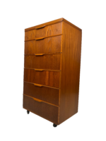 Mid-Century Austinsuite Teak Tallboy Chest of Drawers – Designed by Frank Guille