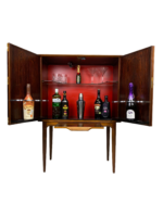 Danish Mid Century cocktail cabinet designed by Illum Wikkelsø