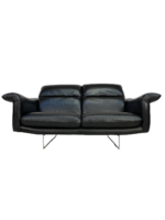 Vintage Designer Leather Sofa by Italsofa