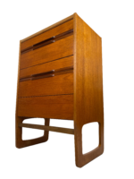 Mid-Century Teak Tallboy Chest of Drawers by Meredew