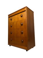 Exquisite Large Mid Century Teak Chest of Drawers by Elliot’s of Newbury