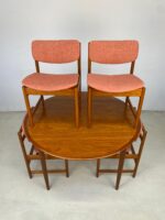 Rare Danish Mid Century Arne Hovmand-Olsen Teak Dining Table & Chairs  - Image 10