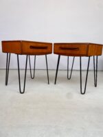 Pair of G Plan Fresco Mid Century Teak Bedside Tables by Victor Wilkins - Image 8