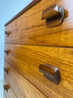 Mid Century Teak Danish Tallboy Chest of Drawers - Image 5