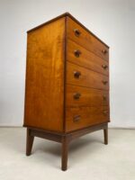 Mid Century Teak Danish Tallboy Chest of Drawers - Image 2