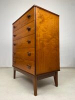 Mid Century Teak Danish Tallboy Chest of Drawers - Image 4