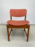 Set of Four Mid Century Danish Teak Dining Chairs — 1960s, Newly Upholstered - Image 7