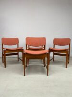 Set of Four Mid Century Danish Teak Dining Chairs — 1960s, Newly Upholstered - Image 2