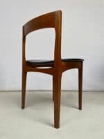 Nathan Mid-Century Teak Extending Round Dining Table & Four Nesting Chairs | c.1960s - Image 8
