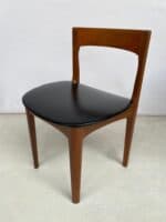 Nathan Mid-Century Teak Extending Round Dining Table & Four Nesting Chairs | c.1960s - Image 9