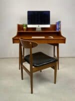 Extremely Rare Mid-Century Scandinavian 'Ola' Desk & Chair by John Texmon - Image 2