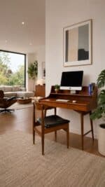 Extremely Rare Mid-Century Scandinavian 'Ola' Desk & Chair by John Texmon - Image 17