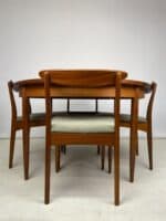 Mid-Century G Plan Round Extendable Table & Six Chairs - Image 13