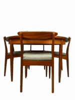 Mid-Century G Plan Round Extendable Table & Six Chairs