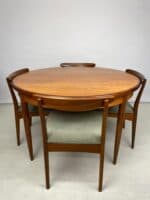 Mid-Century G Plan Round Extendable Table & Six Chairs - Image 2