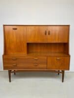 Mid-Century G Plan "Fresco" Teak Highboard / Cocktail Cabinet - Image 11