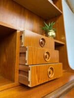 Mid-Century Danish Teak Adaptable Secretary Desk / Bookcase - Image 5