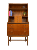 Mid-Century Danish Teak Adaptable Secretary Desk / Bookcase - Image 4