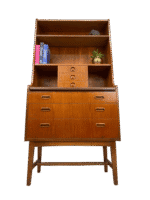 Mid-Century Danish Teak Adaptable Secretary Desk / Bookcase