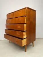Mid-Century Scandinavian Teak Tallboy Chest of Drawers - Image 2