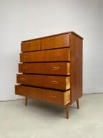 Mid-Century Scandinavian Teak Tallboy Chest of Drawers - Image 3