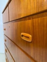 Mid-Century Scandinavian Teak Tallboy Chest of Drawers - Image 10