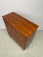 Mid-Century Scandinavian Teak Tallboy Chest of Drawers - Image 6