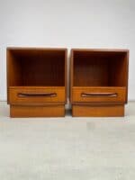 Pair of Mid-Century G Plan Teak Bedside Cabinets by Victor Wilkins - Image 11