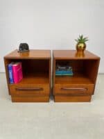 Pair of Mid-Century G Plan Teak Bedside Cabinets by Victor Wilkins - Image 8