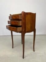 Pair of French Louis XV Style Bedside Tables with Marble Tops - Image 8