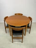 Mid-Century Jentique Teak Dining Table & Four Chairs - Image 3