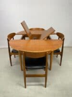 Mid-Century Jentique Teak Dining Table & Four Chairs - Image 4